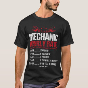 Camiseta Equipo mecánico de velocidad horaria mecánica