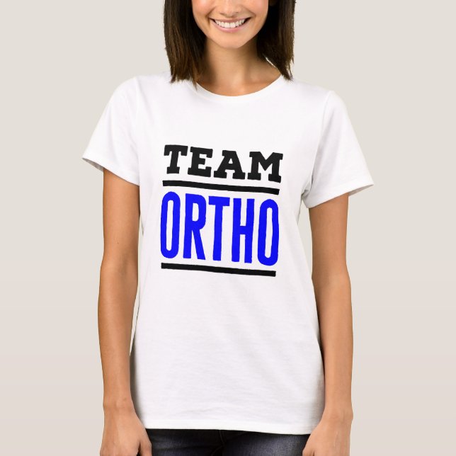 Camiseta Equipo Médica de Enfermeras Ortopédicas Ortopédica (Anverso)