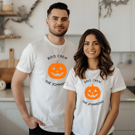 Camiseta Equipo minimalista de Boo - Halloween Personalizad