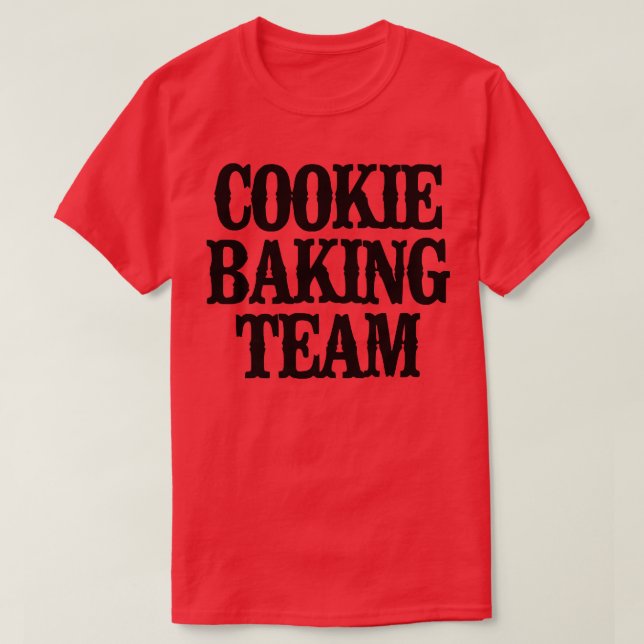 Camiseta Equipo Mínimo Funny Cookie Baking 2359 (Diseño del anverso)