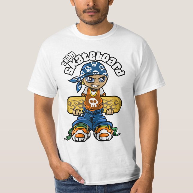 Camiseta Equipo monopatín (Anverso)