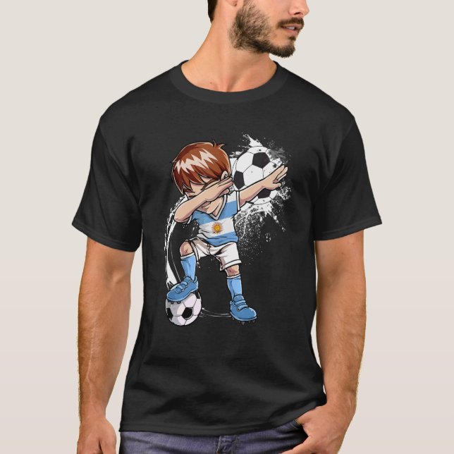 Camiseta Equipo mundial de fútbol Dabbing Argentina (Anverso)