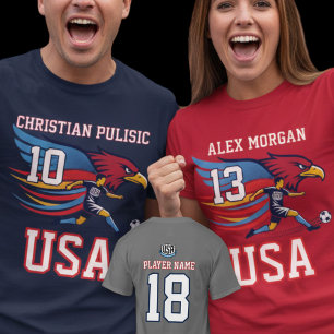 Camiseta Equipo Nacional Águila de Fútbol de EE. UU. Acción