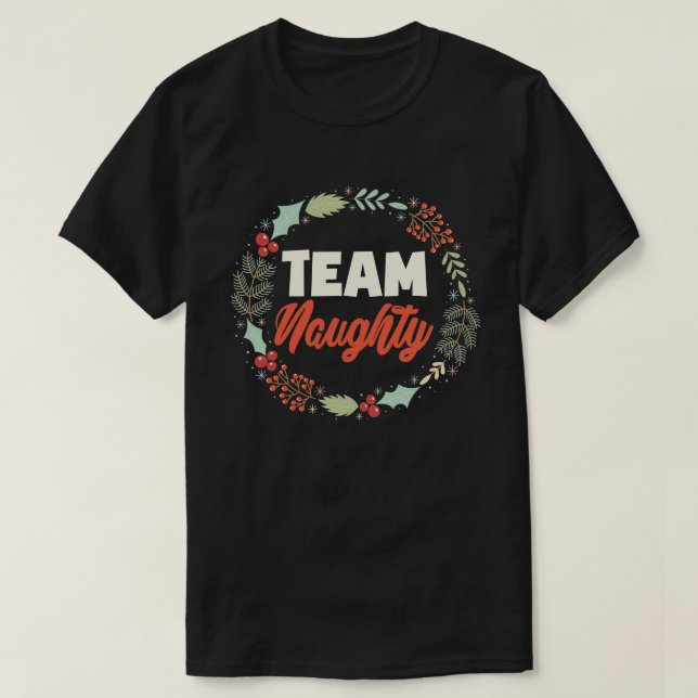 Camiseta Equipo Naughty Funny Mateo Parejas Navidades Regal (Diseño del anverso)