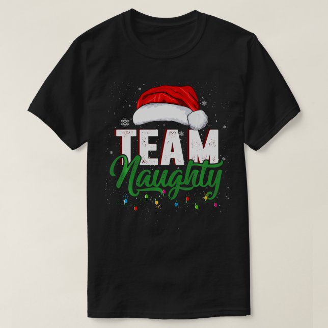 Camiseta Equipo Naughty Funny Pareja Navidades Matando Sant (Diseño del anverso)