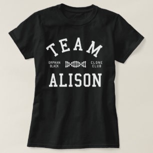 Camiseta Equipo negro huérfano Alison
