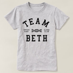 Camiseta Equipo negro huérfano Beth