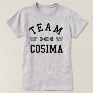 Camiseta Equipo negro huérfano Cosima