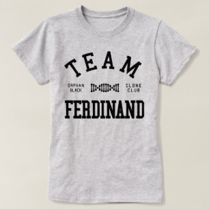Camiseta Equipo negro huérfano Fernando