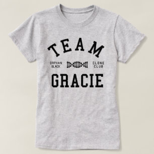 Camiseta Equipo negro huérfano Gracie