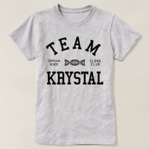Camiseta Equipo negro huérfano Krystal