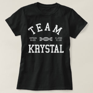 Camiseta Equipo negro huérfano Krystal