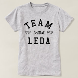 Camiseta Equipo negro huérfano Leda