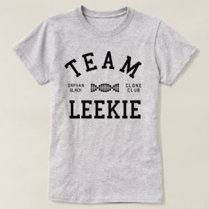 Camiseta Equipo negro huérfano Leekie
