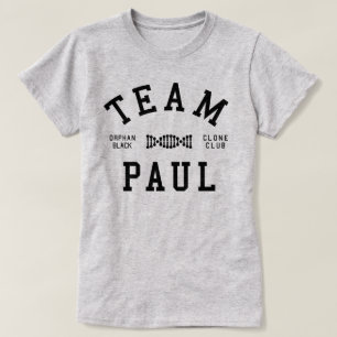Camiseta Equipo negro huérfano Paul
