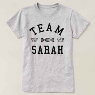 Camiseta Equipo negro huérfano Sarah