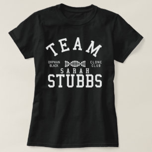 Camiseta Equipo negro huérfano Sarah Stubbs