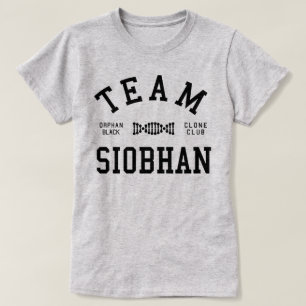 Camiseta Equipo negro huérfano Siobhan