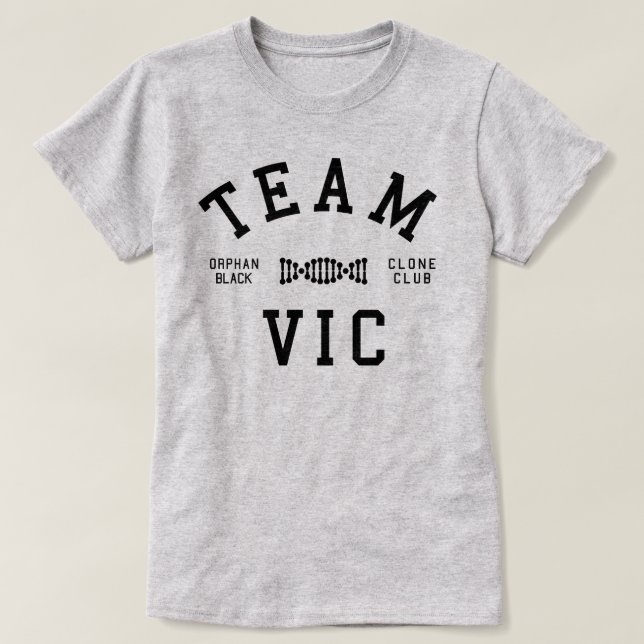 Camiseta Equipo negro huérfano Vic (Diseño del anverso)