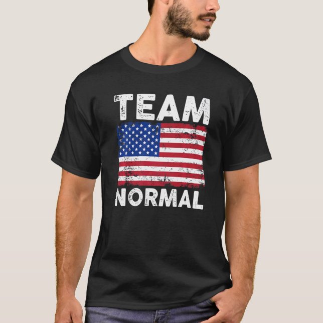 Camiseta Equipo Normal De Bandera De Ee.Uu. (Anverso)