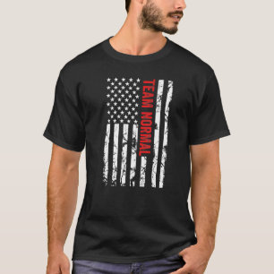 Camiseta Equipo Normal Genial Rojo Blanco 4 De Julio Patrió