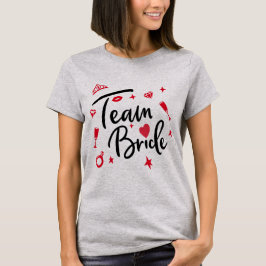 Camiseta Equipo Novia Boda Personalizada , dama de honor