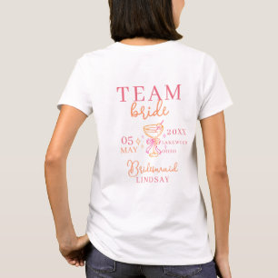 Camiseta ¡EQUIPO NOVIA! Fiesta de Despedida de Soltera con 