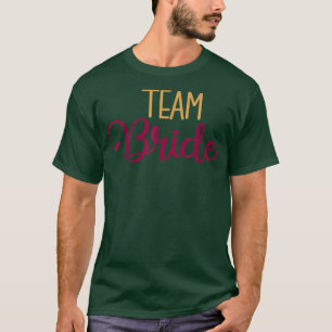 Camiseta Equipo Novia Partido de Boda y Despedida de Solter