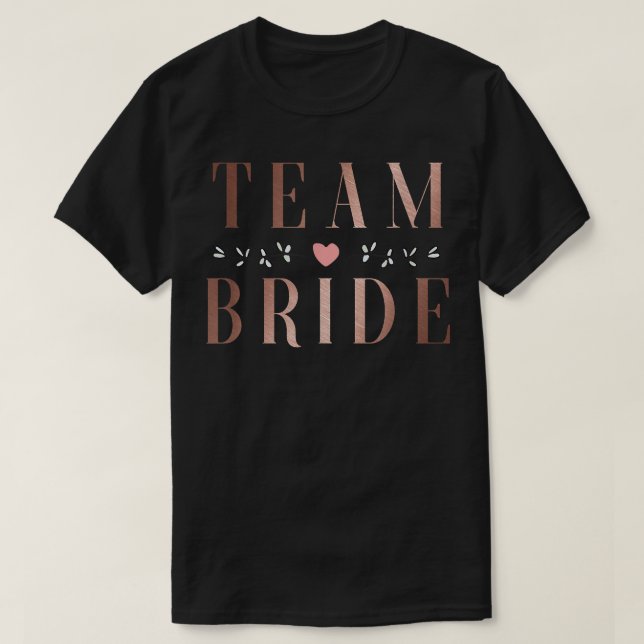 Camiseta Equipo Novia Soltera Despedida de Soltera Boda Fie (Diseño del anverso)