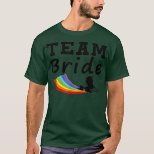 Camiseta Equipo Novia Unicornio Arcoíris Gay LGBT Divertido
