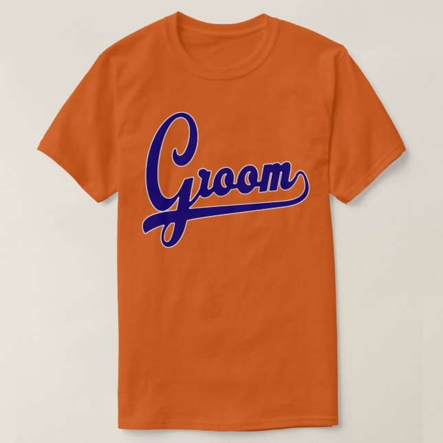 Camiseta Equipo novio béisbol vintage padrinos despedida de (Diseño del anverso)