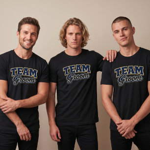 Camiseta Equipo Novio Bold Fiesta de Boda