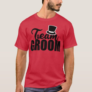 Camiseta Equipo Novio Sombrero Alto Despedida de Soltero Bo