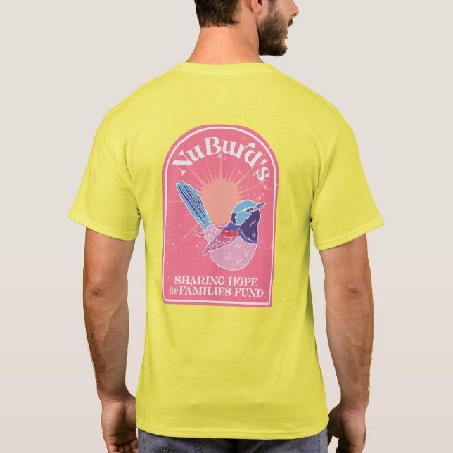 Camiseta Equipo NuBurd Tee adulto - Amarillo (Reverso)