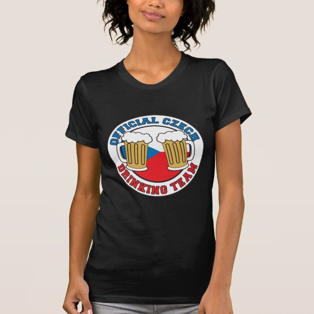 Camiseta Equipo Oficial Checo De Bebidas Para La Mujer Chec (Anverso)