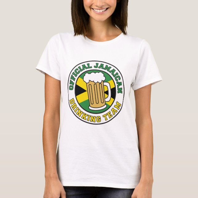 Camiseta Equipo Oficial de Bebidas de Jamaica (Anverso)