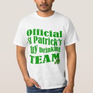 Camiseta Equipo oficial de bebidas del día de San Patricio