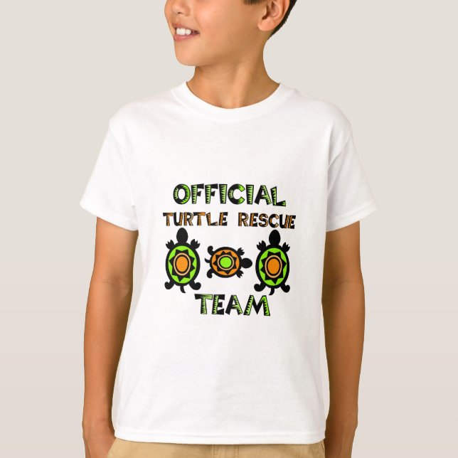 Camiseta Equipo oficial de rescate de tortugas 1 (Anverso)