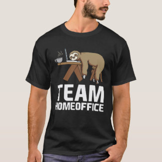 Camiseta Equipo Oficina en Casa Perezoso Durmiendo Oficina 