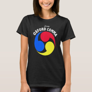 Camiseta Equipo Oxford Comma Grammar Nerd Club Inglés Funny