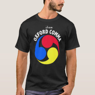 Camiseta Equipo Oxford Comma Grammar Nerd Club Inglés Funny