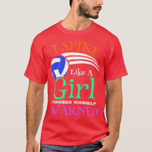 Camiseta Equipo P de voleibol impreso de regalo de Spike de