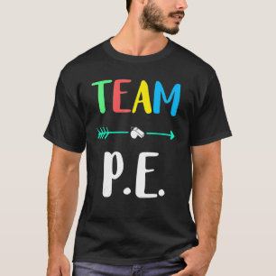 Camiseta Equipo P E Profesor Escolar Pe Maestra Fuerte Físi