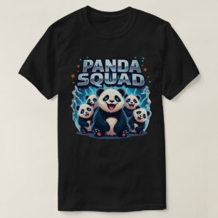 Camiseta Equipo Panda - Diseño de dibujos animados de equip