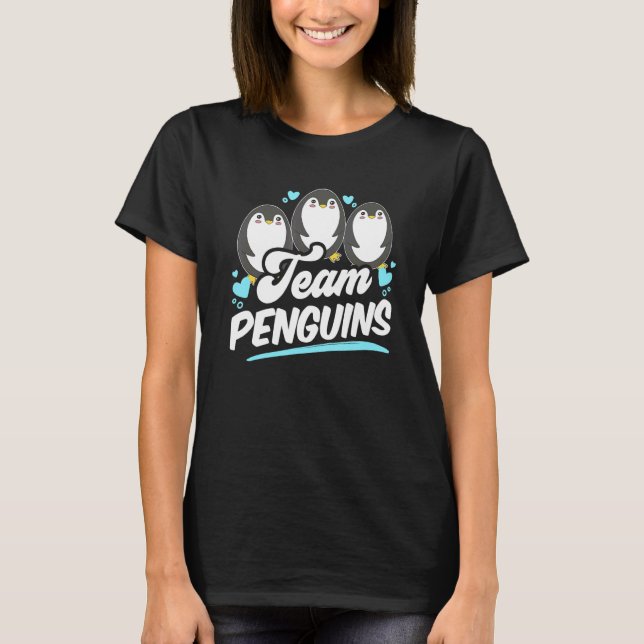 Camiseta Equipo Penguins Penguin Animal Cute (Anverso)