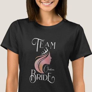 Camiseta Equipo personalizado Bride Bachelorette Hen Fiesta