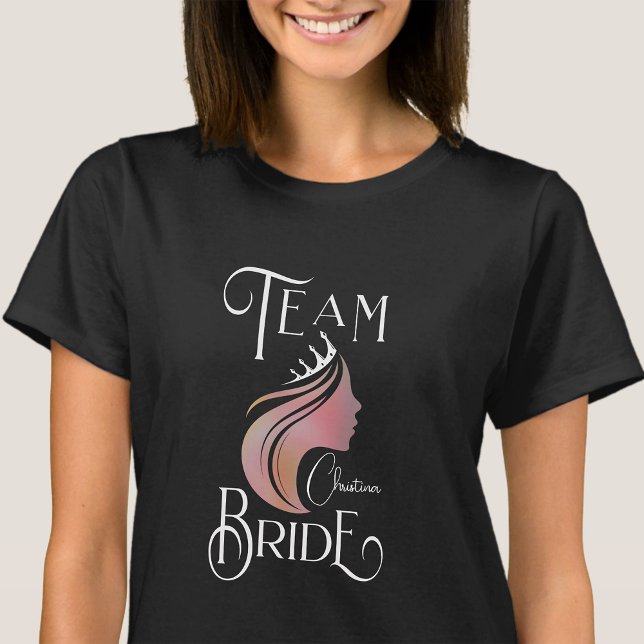 Camiseta Equipo personalizado Bride Bachelorette Hen Fiesta (Subido por el creador)