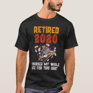 Camiseta Equipo piloto de aviones de retiro feliz 2020