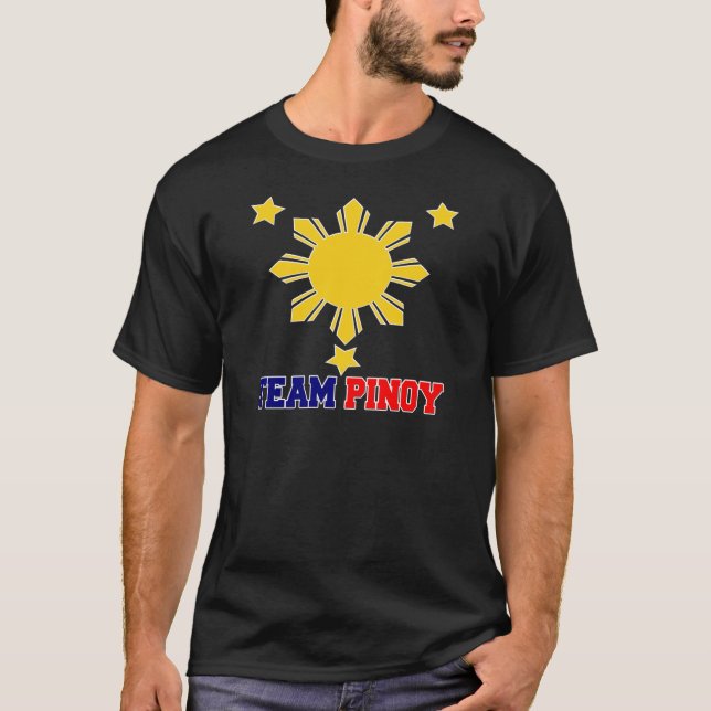 Camiseta Equipo Pinoy 3 estrellas y un Sun (Anverso)