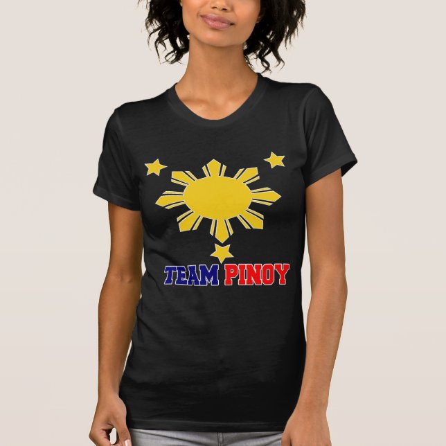 Camiseta Equipo Pinoy 3 estrellas y un Sun (Anverso)